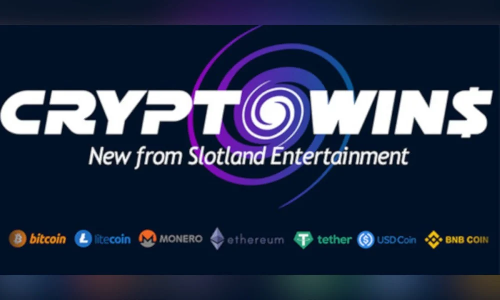 Slotland Entertainment launches CryptoWins, an online casino that only accepts crypto currency and offers a huge selection of games from six different game providers